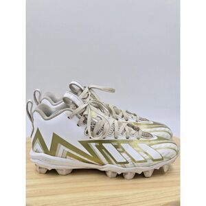 adidas Kids White and Gold Football Cleats